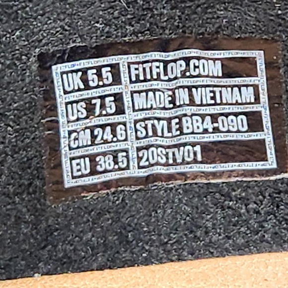 FitFlop Womens Fia Black Suede Lace Up Ballet Flats Size 7.5 Espadrille Comfort - Picture 6 of 9